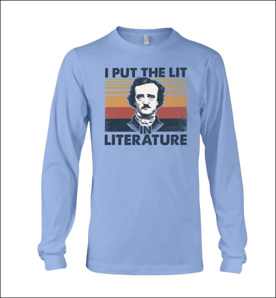 Edgar Allan Poe i put the lit literature vintage long sleeved