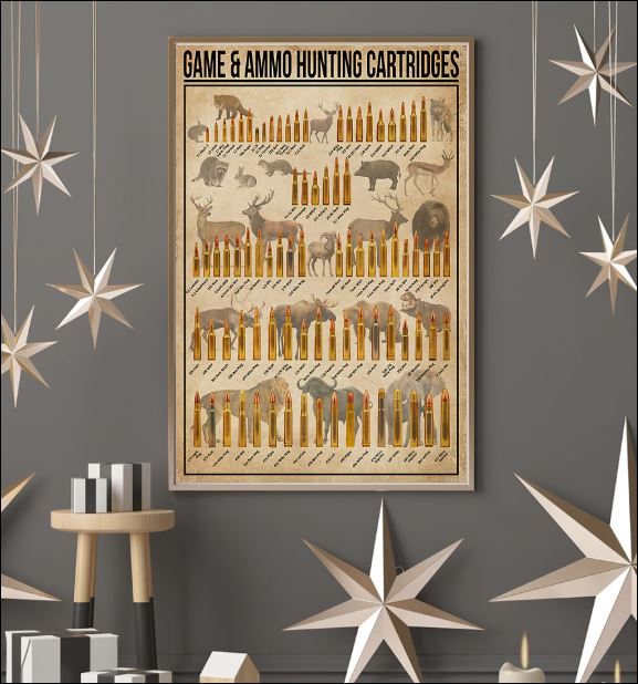 Game and ammo hunting cartridges poster 3