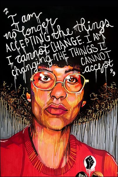 I am no longer accepting the things i cannot change i am changing the things i cannot accept poster