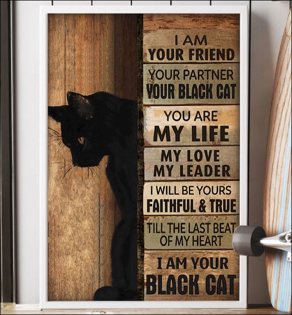 I am your friend i am your black cat poster 3