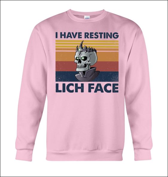 I have resting lich face vintage sweater