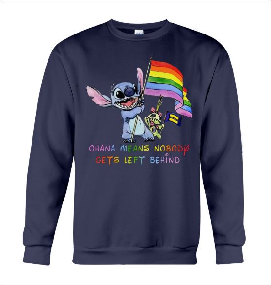 LGBT Stitch ohana means nobody gets left behind sweater