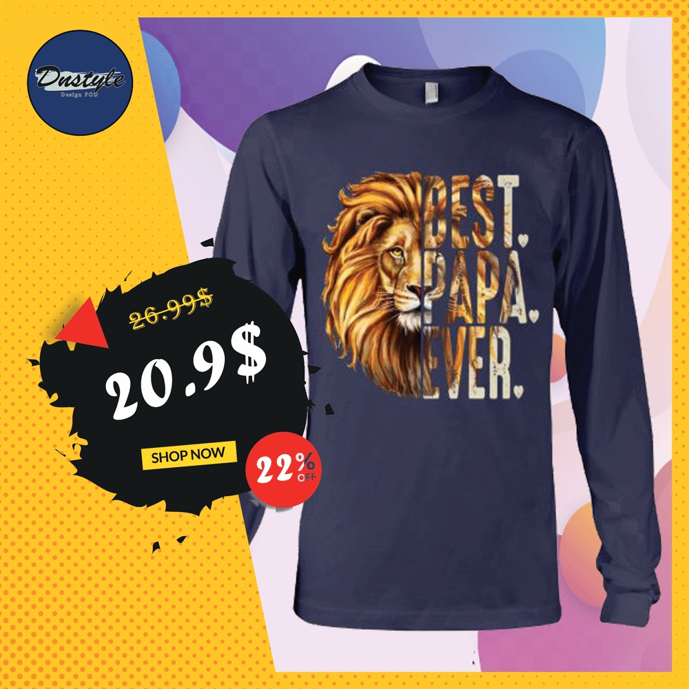 Lion best papa ever long sleeved