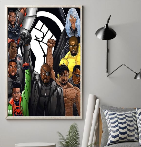 Marvel heroes black lives matter poster 1