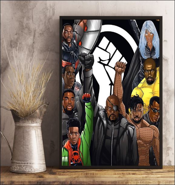 Marvel heroes black lives matter poster 3