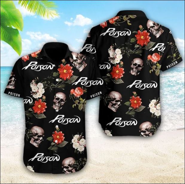 Poison band hawaiian shirt