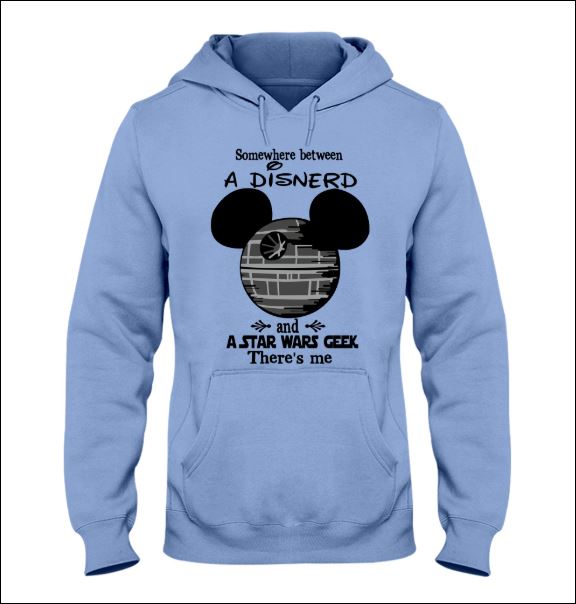 Somewhere between a disnerd and a Star Wars Geek there's me hoodie