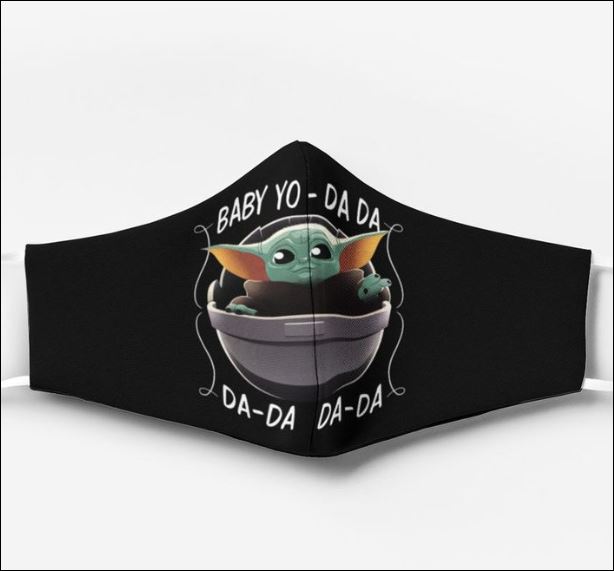 Baby Yoda da da da face mask