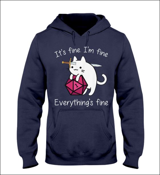 Dungeons and Dragons it's fine i'm fine everything's fine hoodie