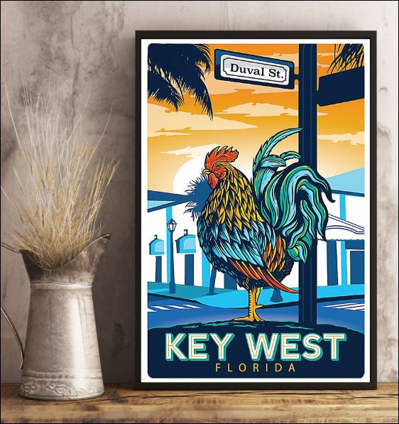 Duval St key west Florida poster 2