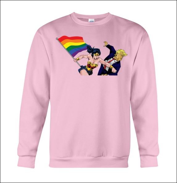 LGBT Wonder Woman punching Trump sweater