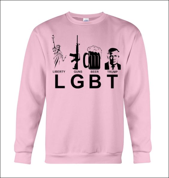 LGBT liberty gun beer trump sweater