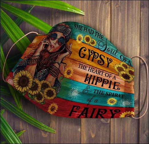 She had the soul of gypsy the heart of a hippie and the spirit of a fairy face mask