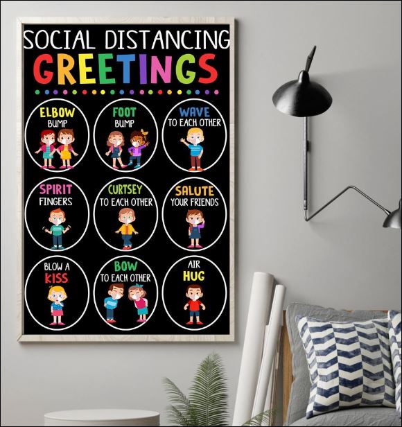 Social distancing greetings poster 1