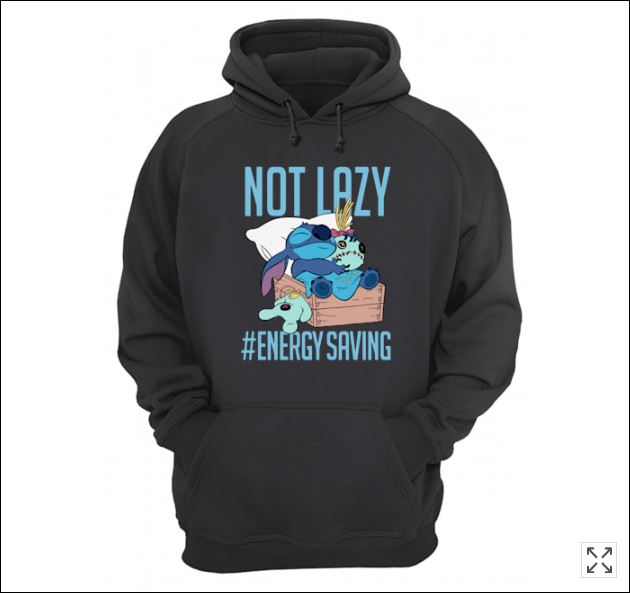 Stitch not lazy energy saving hoodie