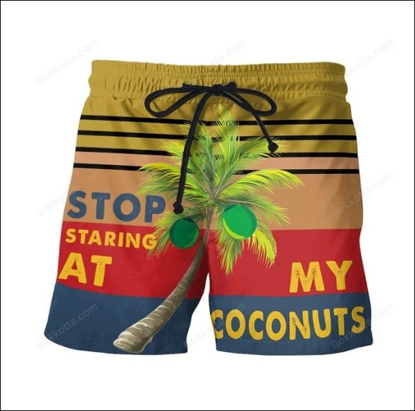 Stop staring at my coconuts beach short