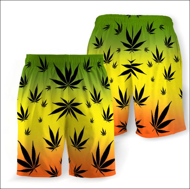 Weed Leaf Cannabis beach short