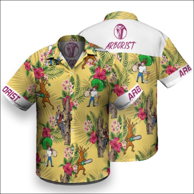 Arborist tropical hawaiian shirt