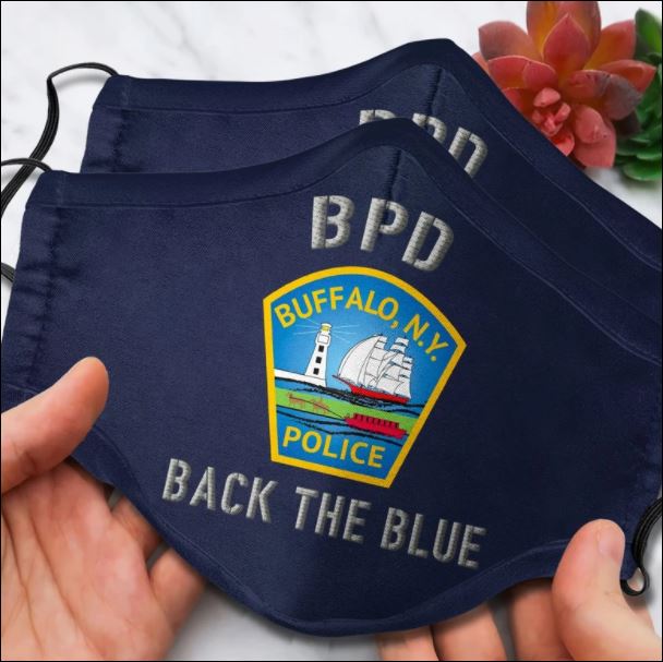 Buffalo Police Department back the blue face mask