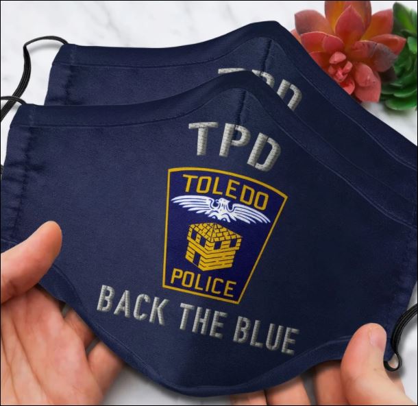 Toledo police back the blue face mask
