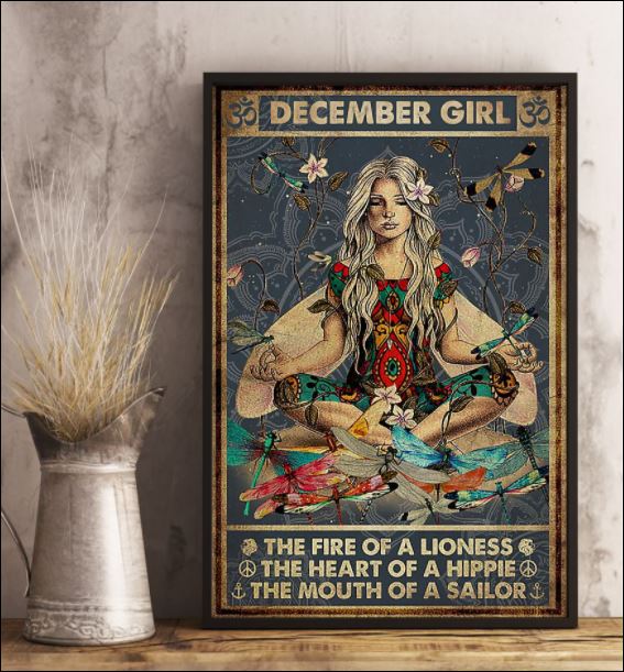 December girl the fire of a lioness the heart of a hippie the mouth of a sailor poster 3