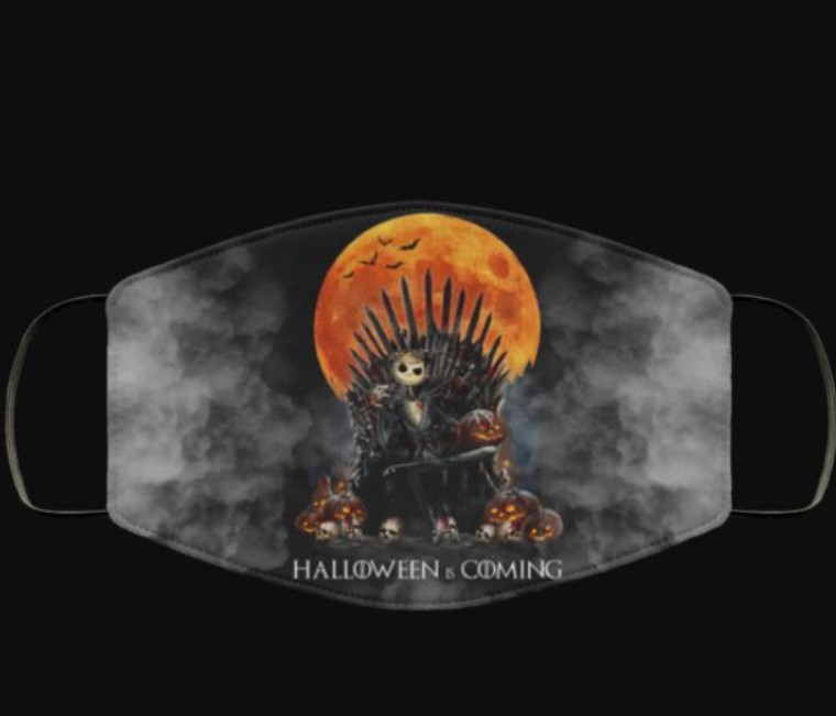 Jack Skellington Halloween is coming face mask