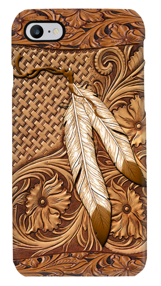Native American India Feather 3D phone case