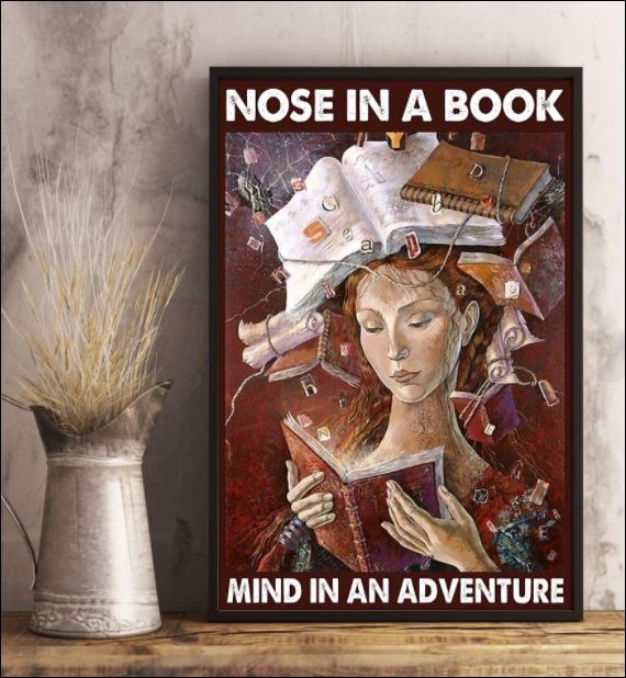 Nose in a book mind in an adventure poster 2