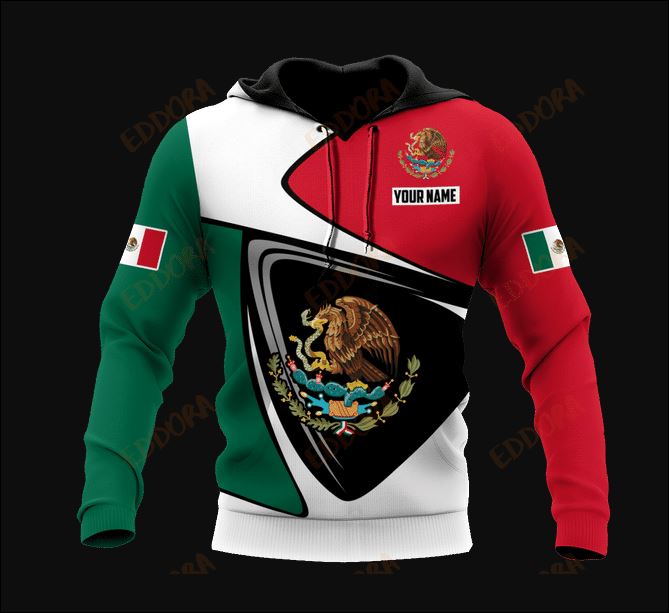 Personlized Mexican logo 3D all over printed hoodie
