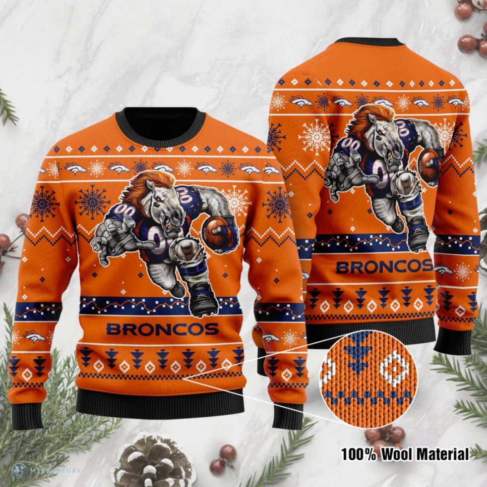 Denver Broncos ugly sweater