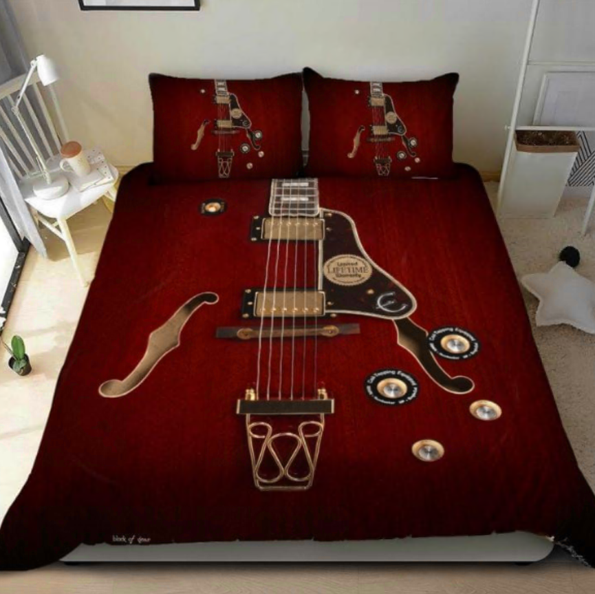Electric guitar bedding set