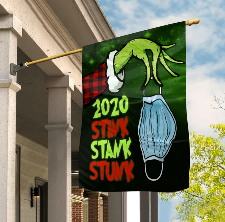 Grinch 2020 stink stank stunk flag