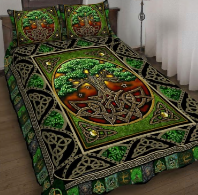 Irish tree of life bedding set