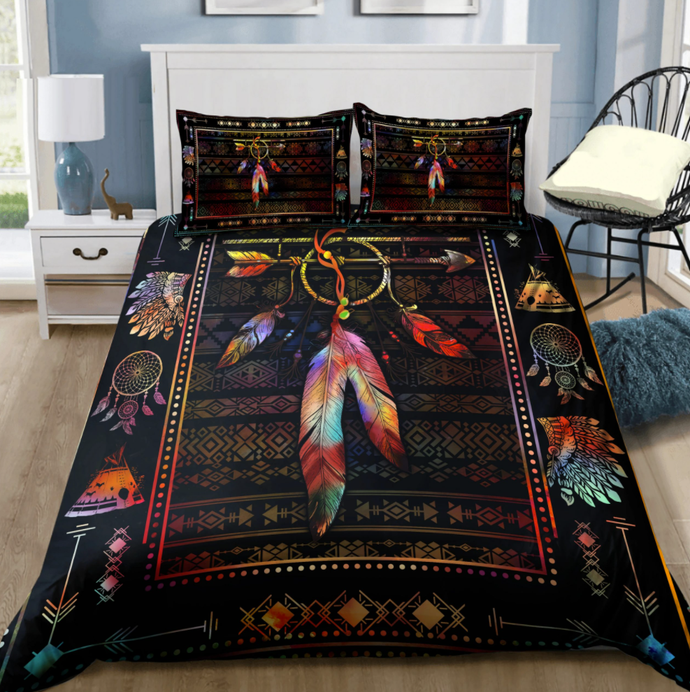Native American Feather bedding set