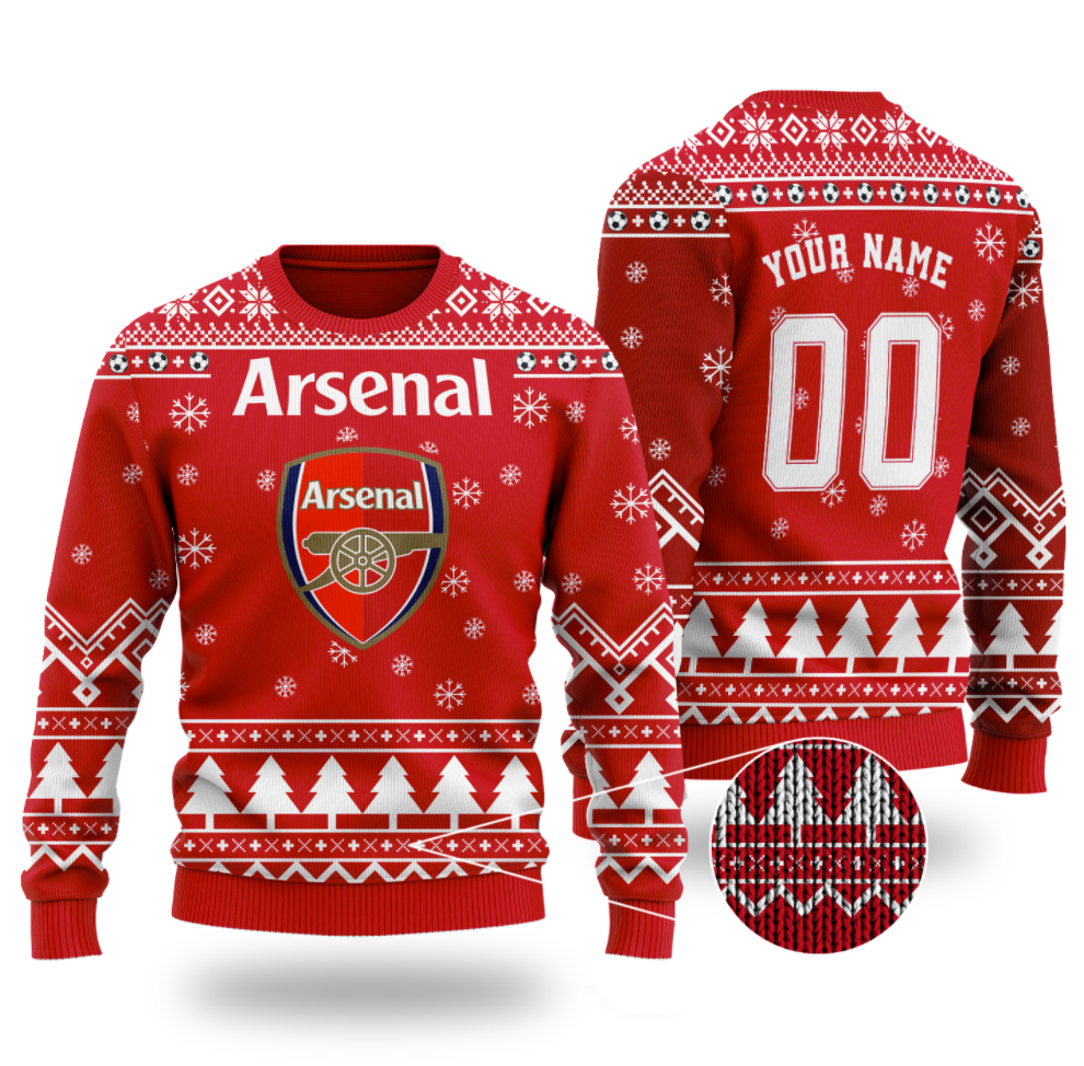 Personalized Arsenal ugly sweater