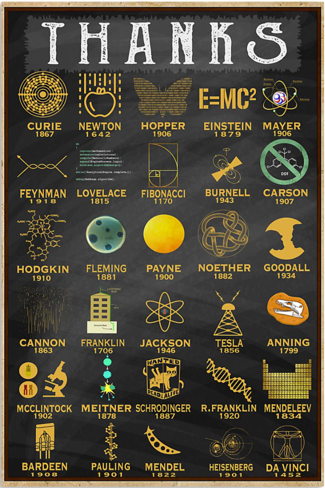 Scientist thanks poster
