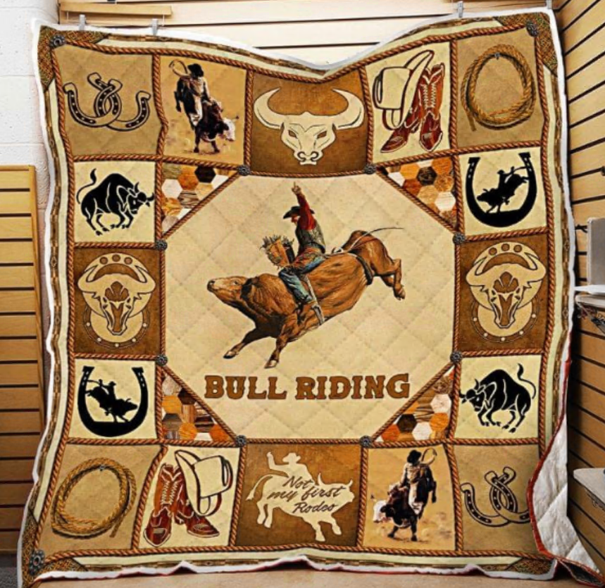 Bull riding quilt