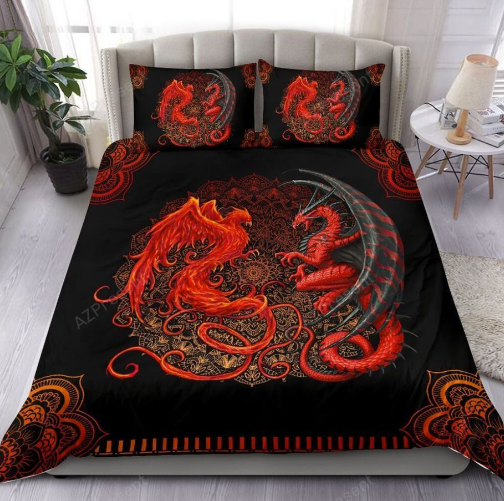 Dragon and phoenix bedding set 1