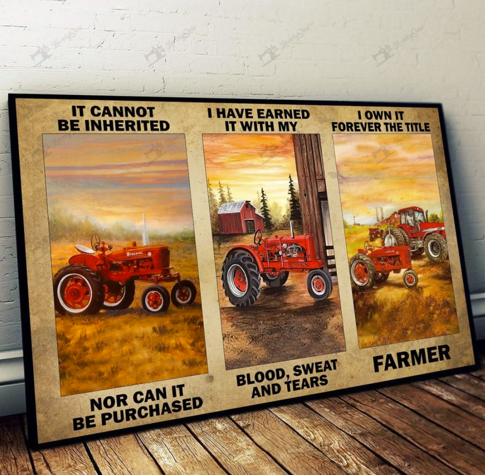 Famer it cannot be inherited nor can it be purchased poster
