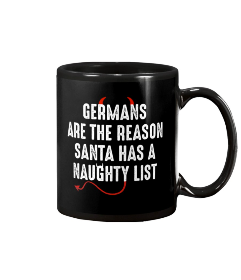 Germans are the reason Santa has a naughty list mug