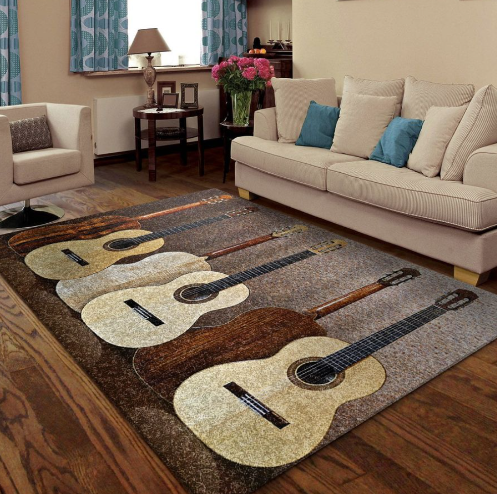 Guitars rug