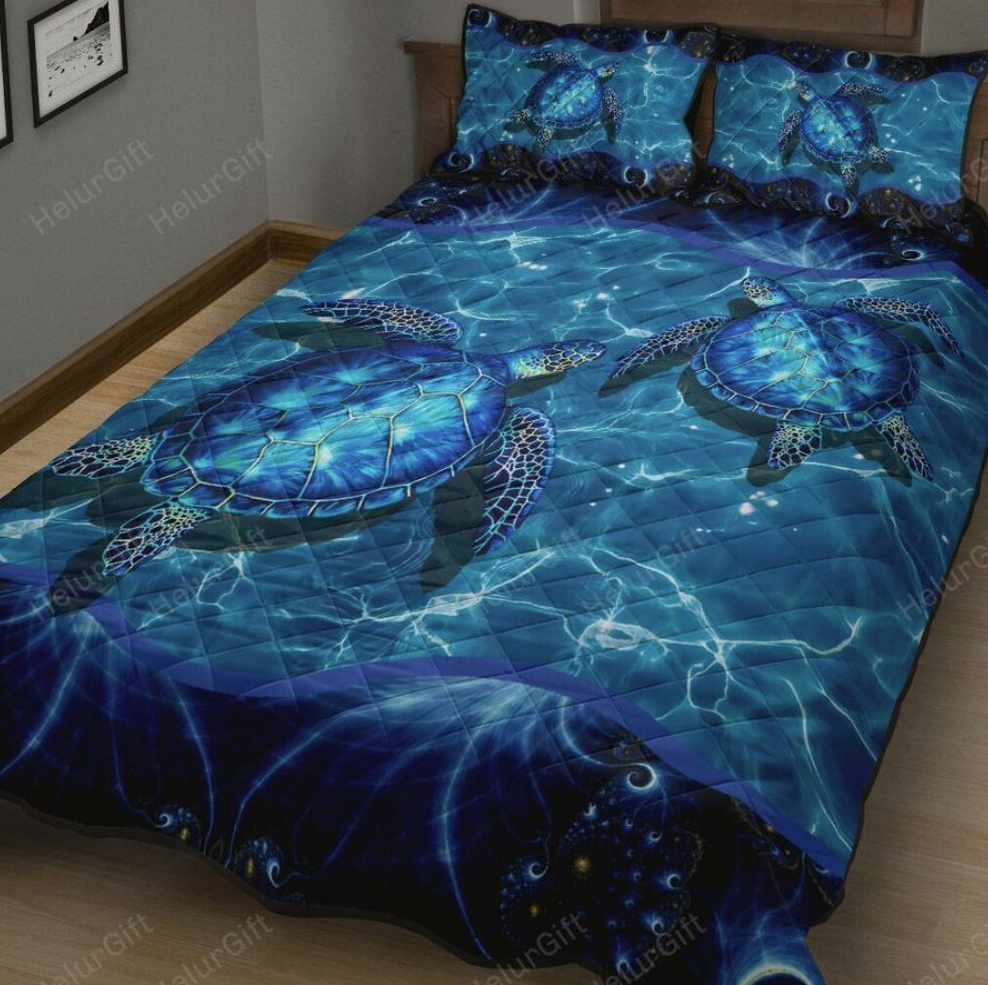 Ocean turtle bedding set