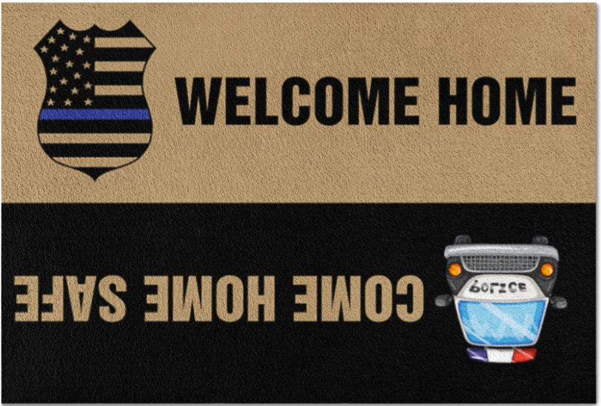 Welcome home come home safe doormat