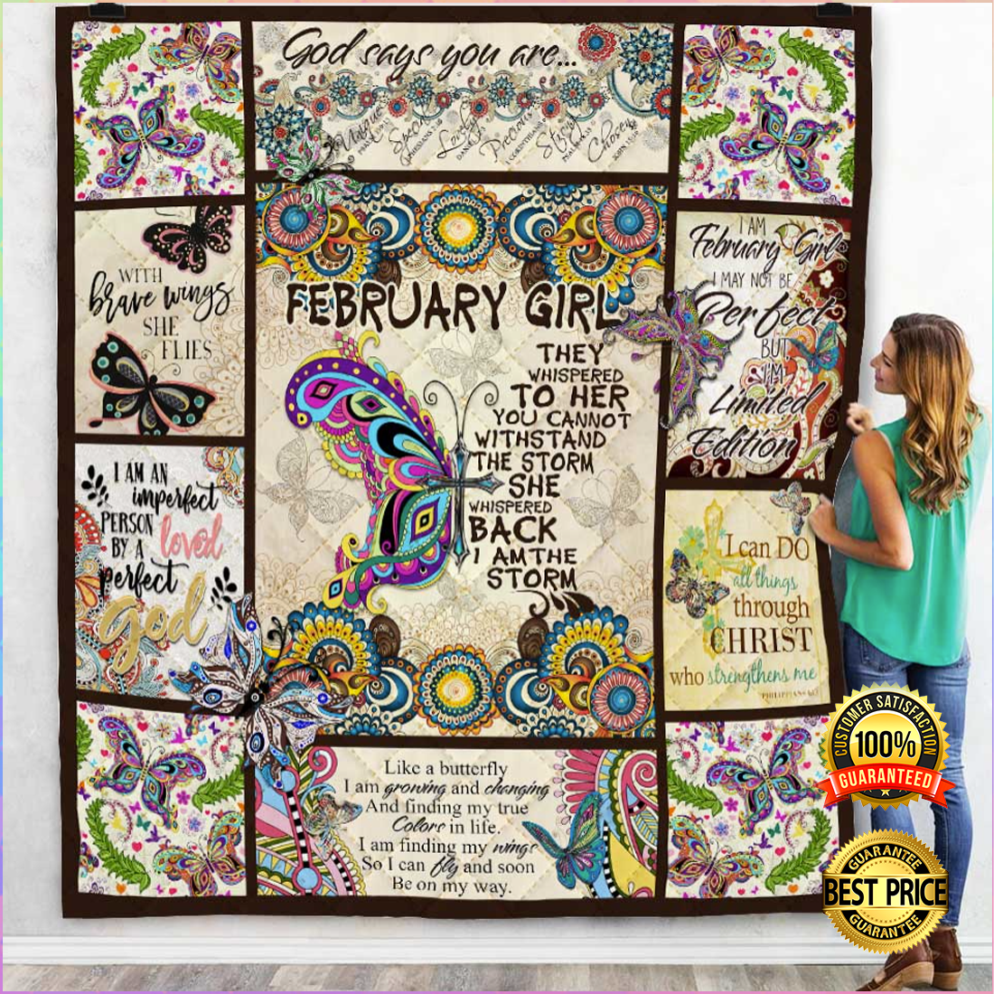 February girl they whispered to her you cannot withstand the storm quilt 5
