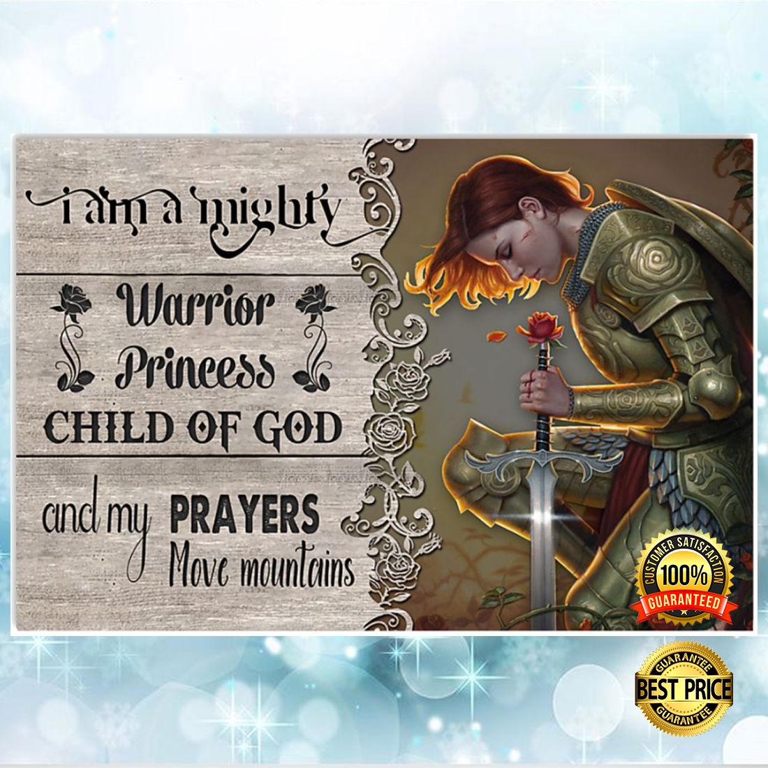 I am a mighty warrior princess child of god poster 5
