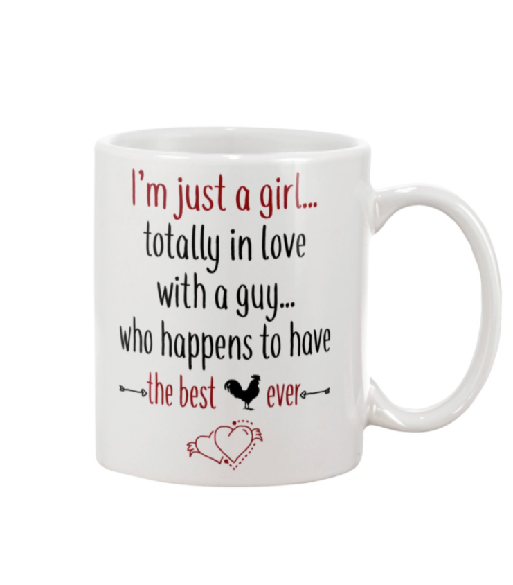 I'm just a girl totally in love with a guy mug