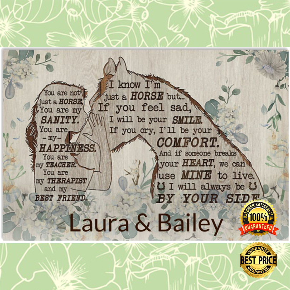 Personalized you are not just a horse poster 5