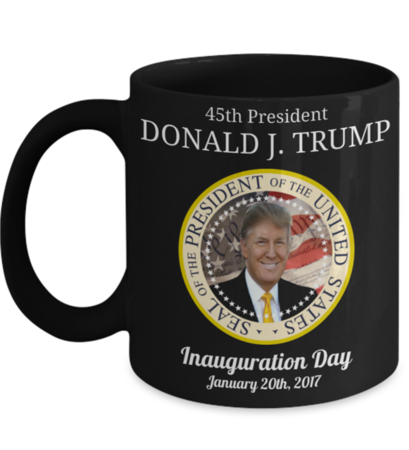 45th president Donald J Trump inauguration day mug