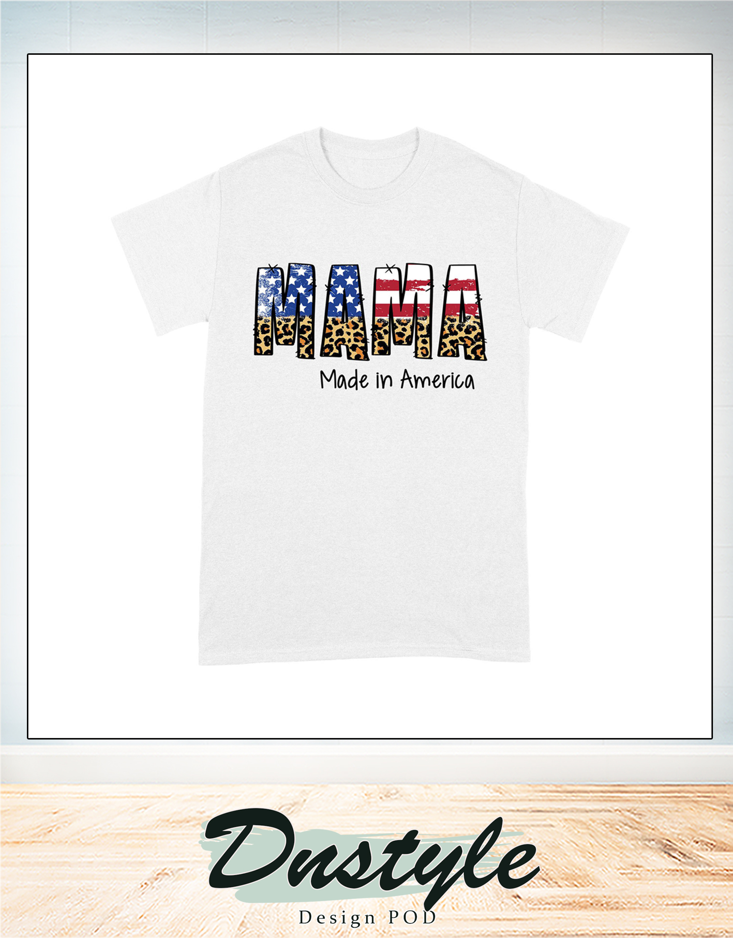 4th of july american flag mama made in america family t-shirt 3