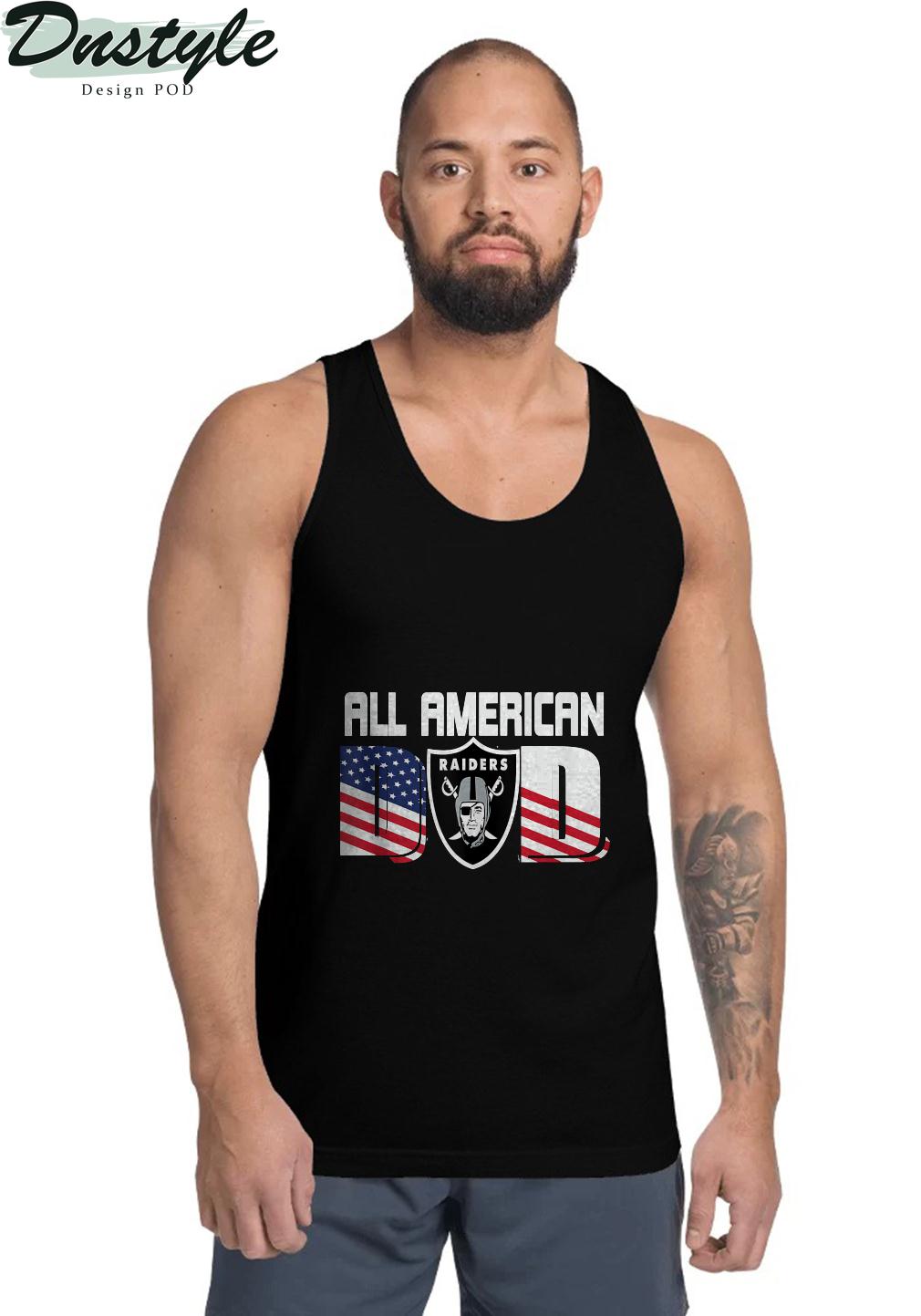 All American Raiders Dad 4th of July Fathers Day Tank Top
